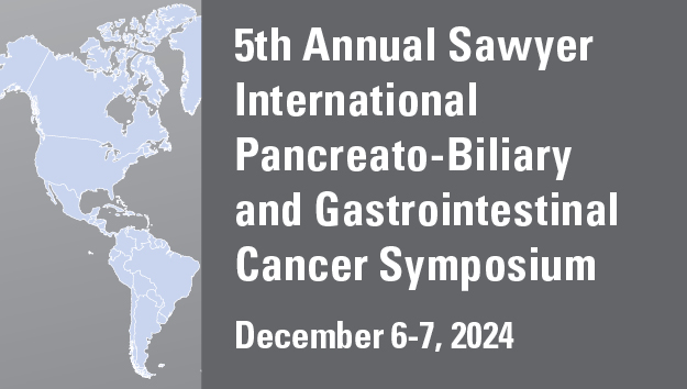 5th Annual Sawyer International Pancreato-Biliary and Gastrointestinal Cancer Symposium:  Live Endoscopy, Case-Based Interactive Learning and Discussions Banner